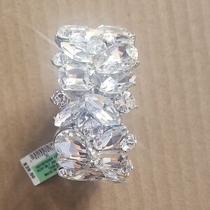 Sparkling Crystal Statement Bracelet